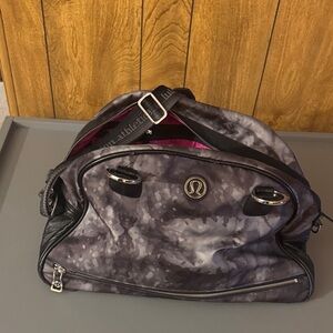 lululemon athletica Gray and Black Bag